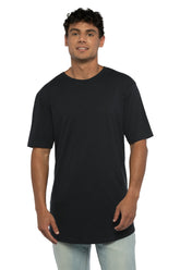 Next Level Apparel® Cotton Long Body Tee - Black - XS